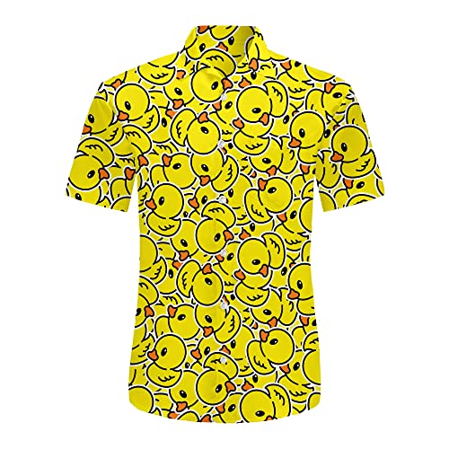 Funny Vintage 80s/90s Style Hawaiian Button-Up Shirts for Men