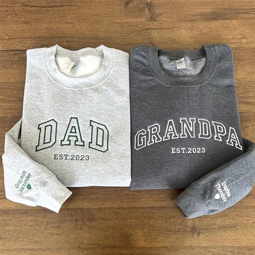 Custom Embroidered Sweatshirts & Hoodies with Personal Text, Ideal Gift
