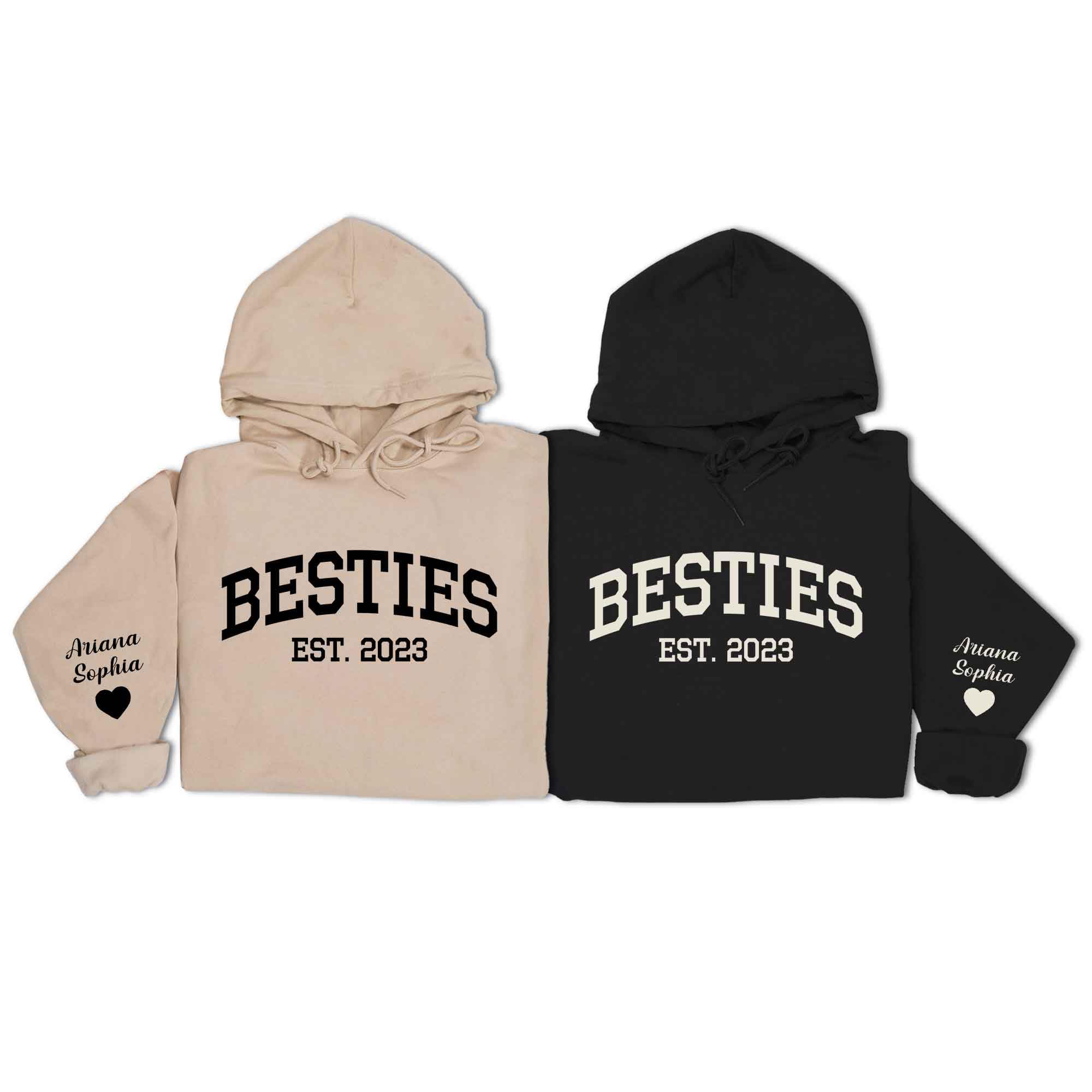 Matching Christmas Hoodies for 2 Besties