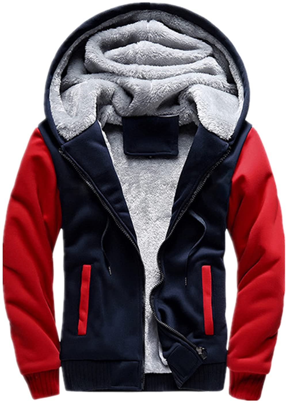 Men's Warm Sherpa-Lined Hoodies