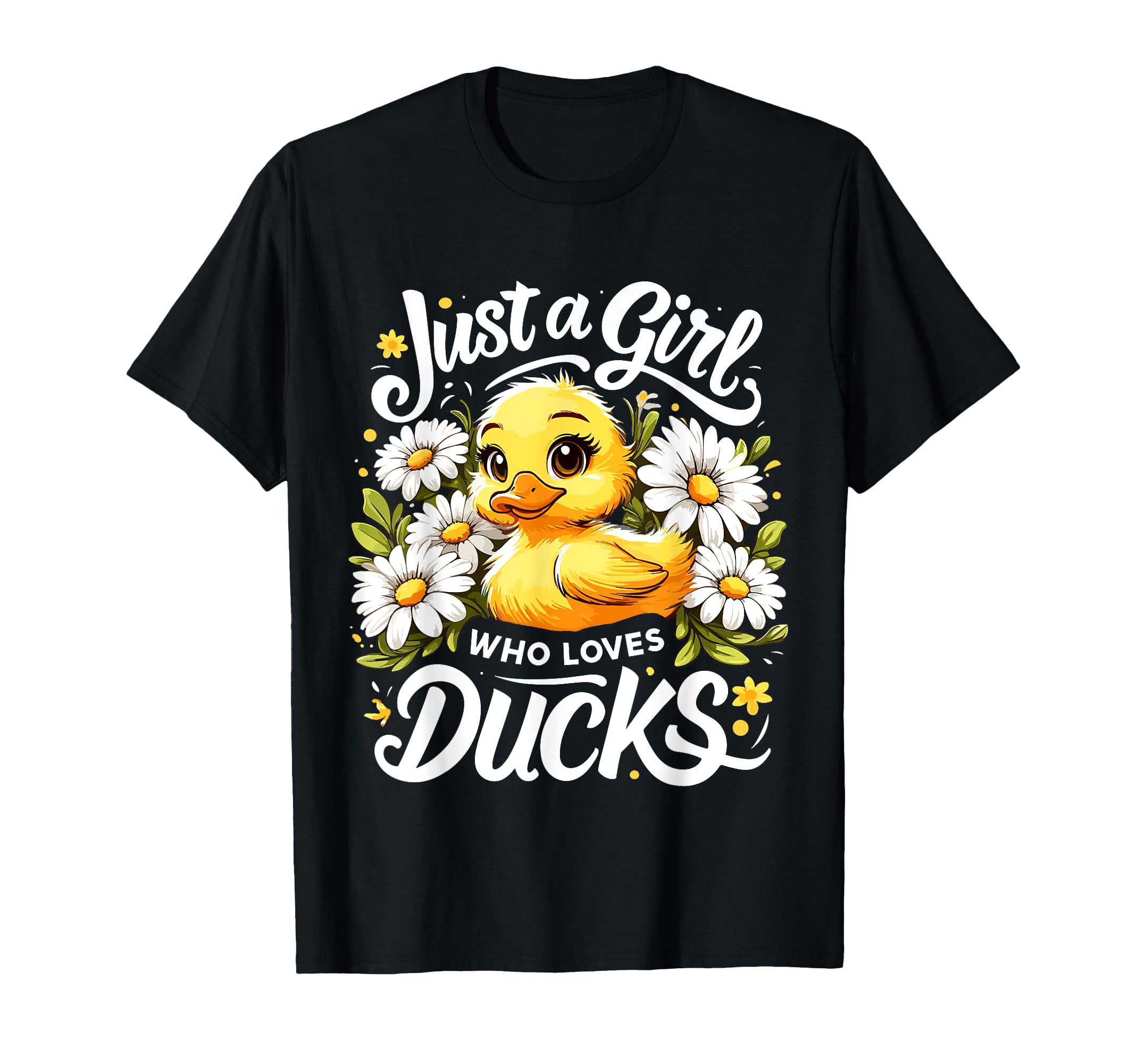 Funny Duck Design T-Shirt for Girls