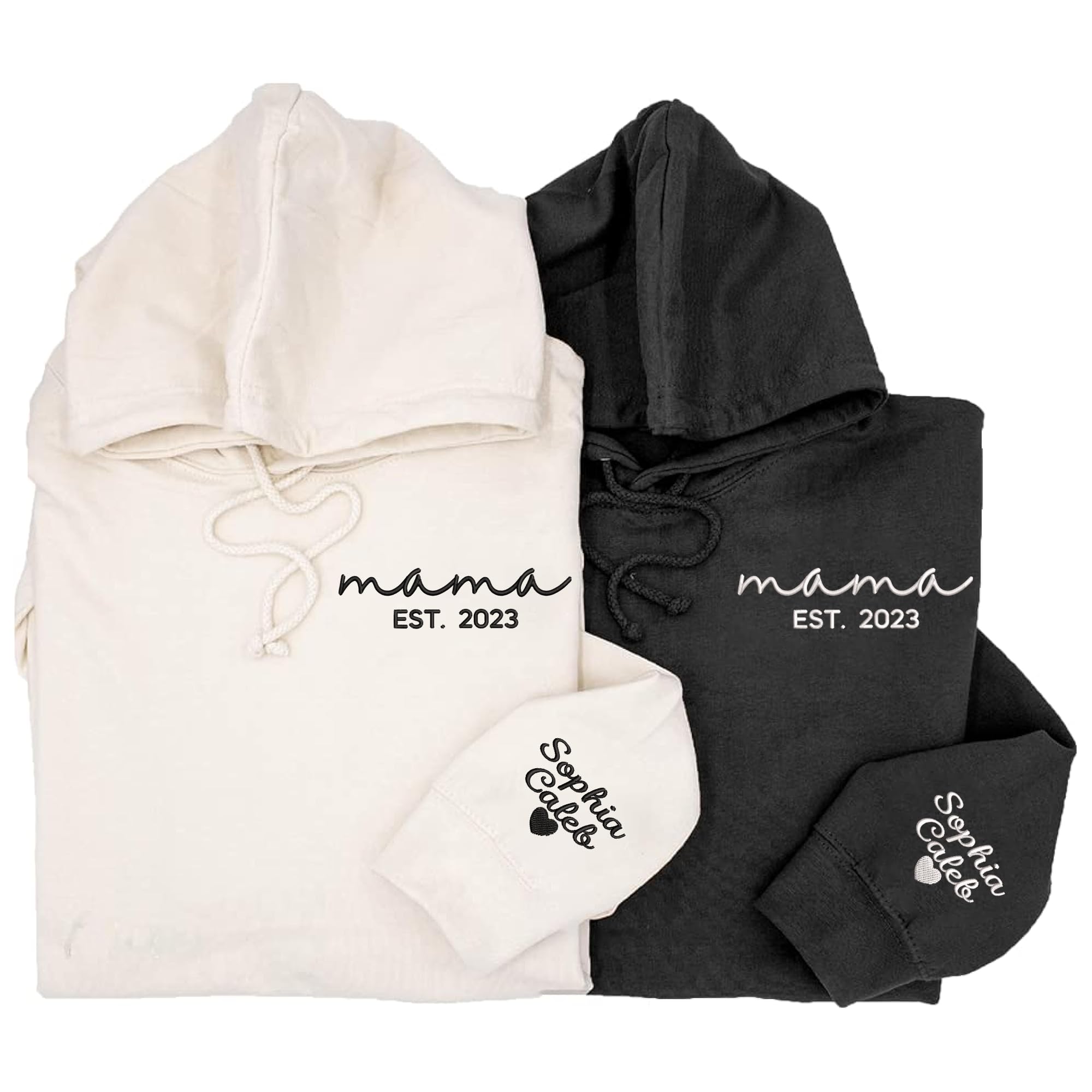 Mama Sweatshirts and Hoodies with Personalized Name, Perfect Christmas Gift!