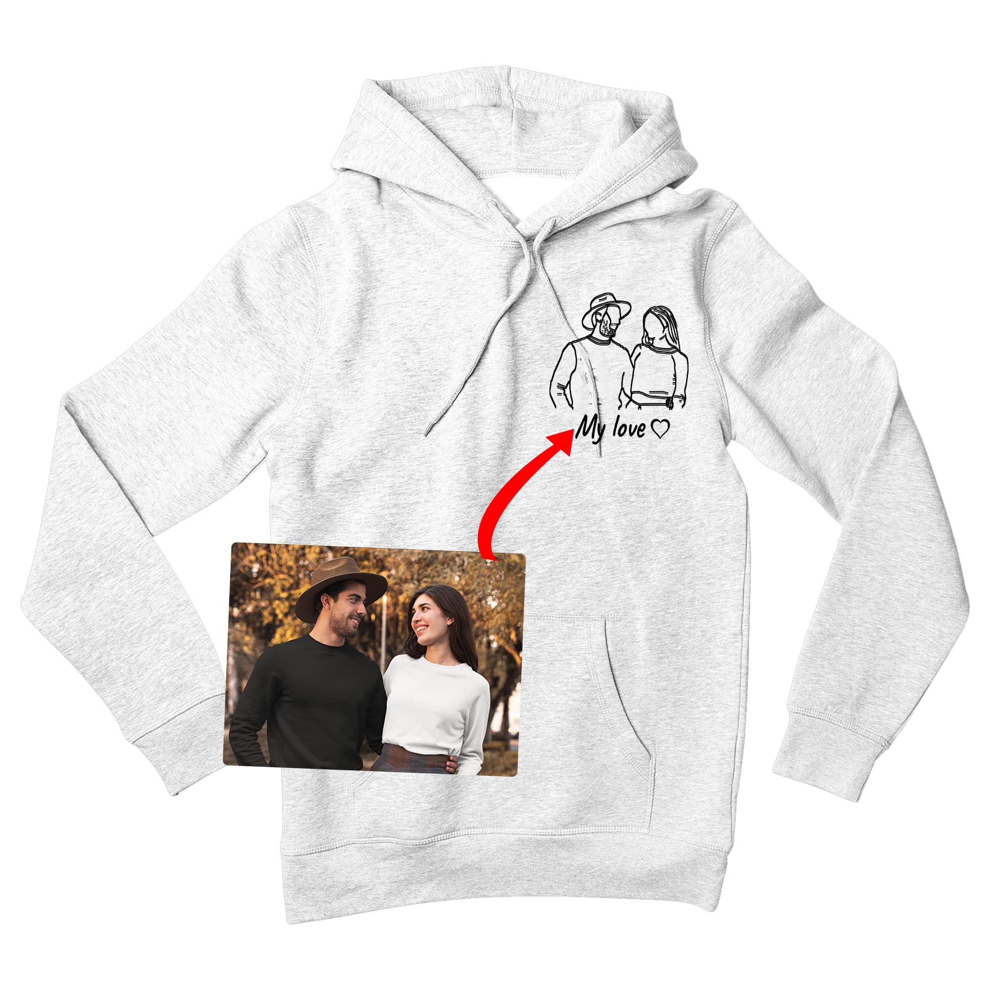 2024 Valentines Day Custom Hoodies for Him